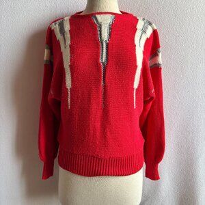 1980s Gloria Vanderbilt Pullover Raglan Sleeve Sweater